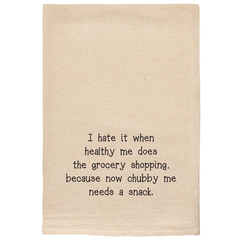 Chubby Me Needs A Snack sassy Kitchen Tea Towel