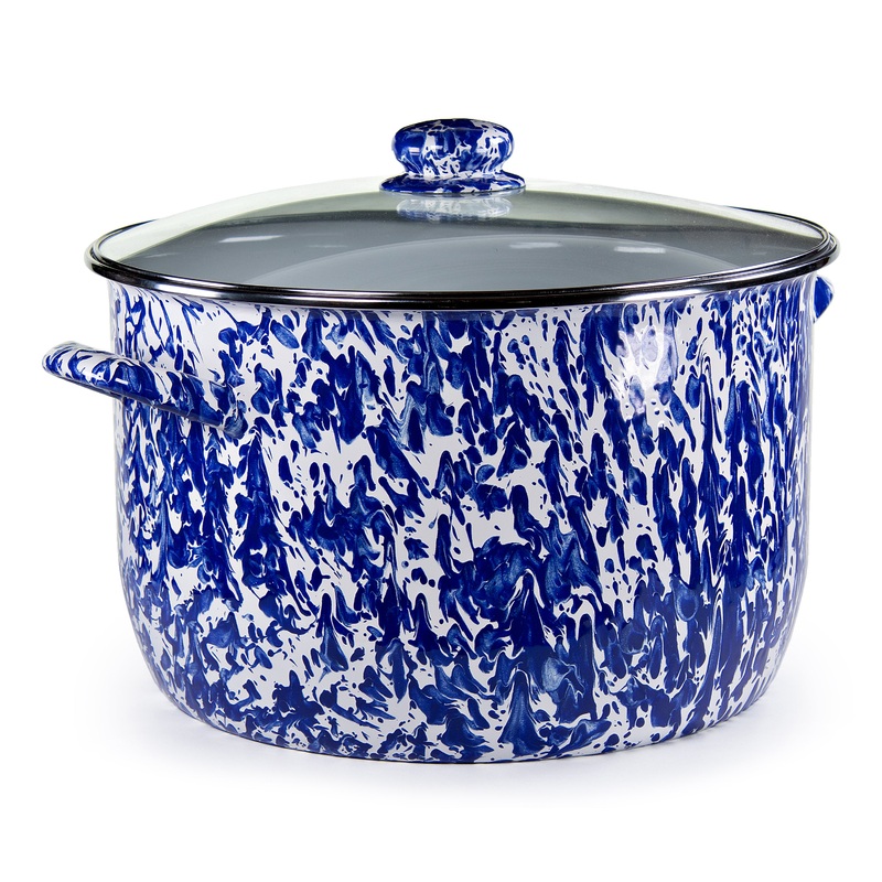 Cobalt Swirl 18 Qt Stock Pot