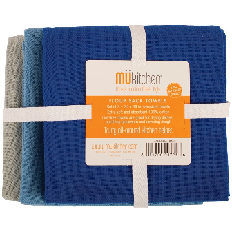 MU Kitchen- Flour Sack Towels- Harbor