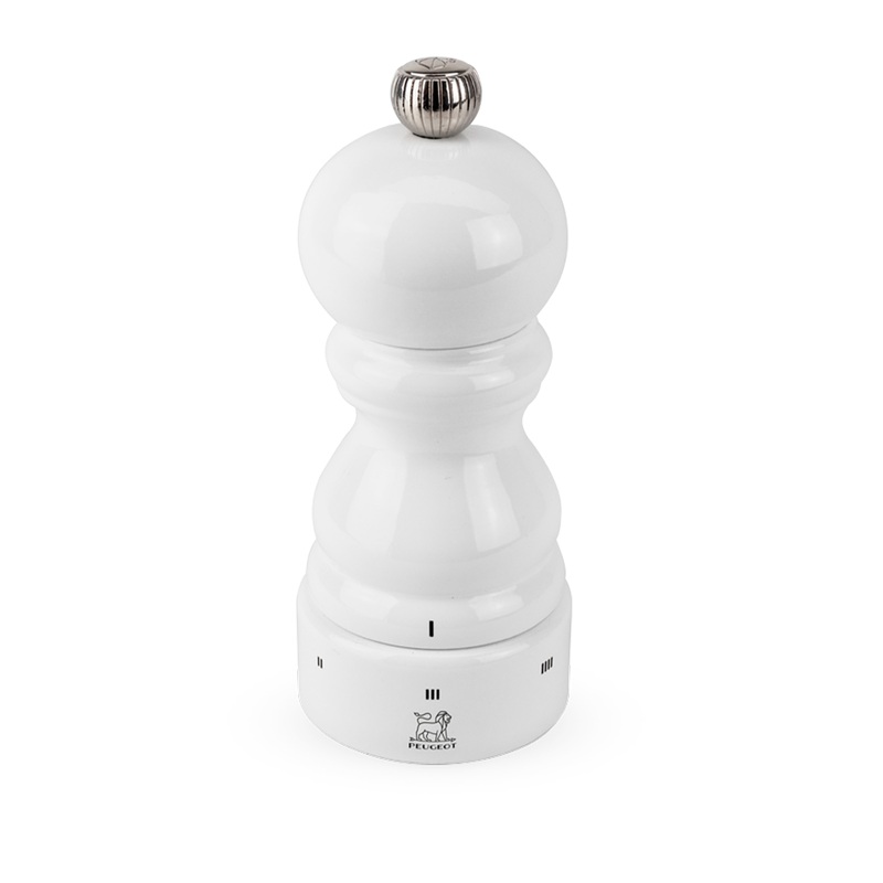 Peugeot U’Select Wood Salt Mill White Lacquered, 4.7-Inches