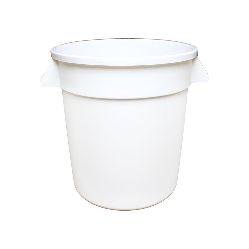 Round Trash Can Height White Color- Wastebasket Garbage Bin Trash Container Recycling Bin Kitchen Bathroom Bedroom Office Trash can
