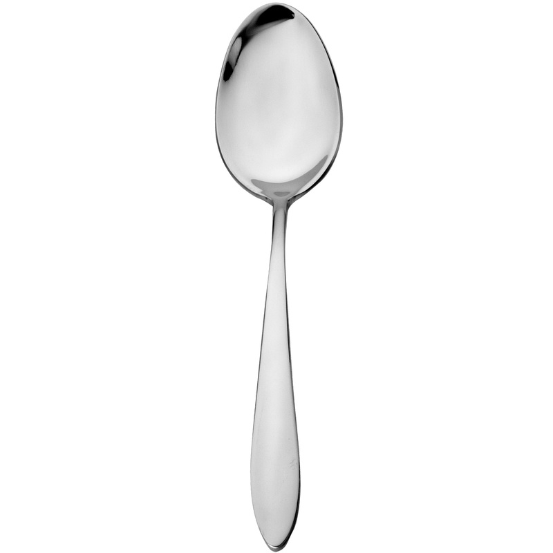 Walco 0103 Idol 8 3/8″ 18/10 Stainless Steel Extra Heavy Weight Tablespoon / Serving Spoon – 12/Pack