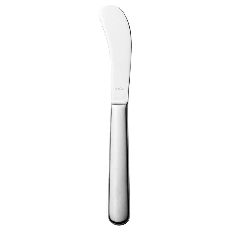 Walco 0810 Star 6 11/16″ 18/10 Stainless Steel Extra Heavy Weight Butter Spreader – 12/Pack