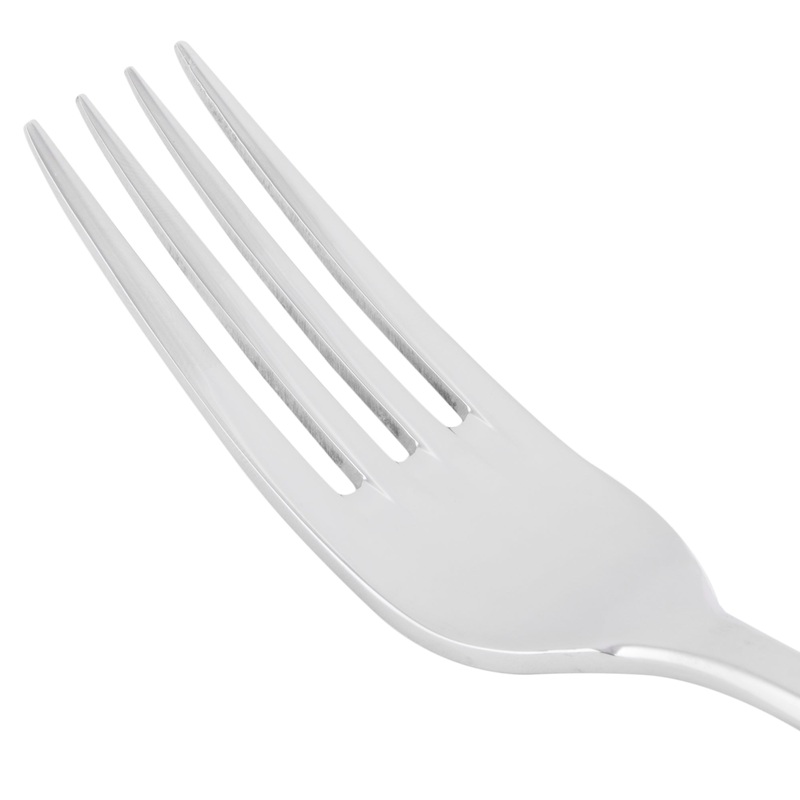 World Tableware 971 030 Aspen 7 1/2″ 18/8 Stainless Steel Extra Heavy Weight Dessert Fork – 12/Pack