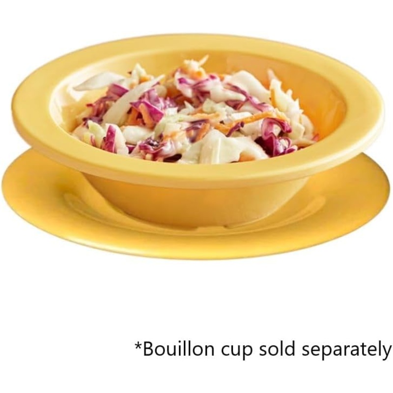 5-1/2 Saucer Melamine Set of 12 for Bouillon Cup/Salad Bowl – Dishwasher Safe Break-Resistant Appetizer Dessert Plates Coffee Cup Saucers Drinkware Home Cafe