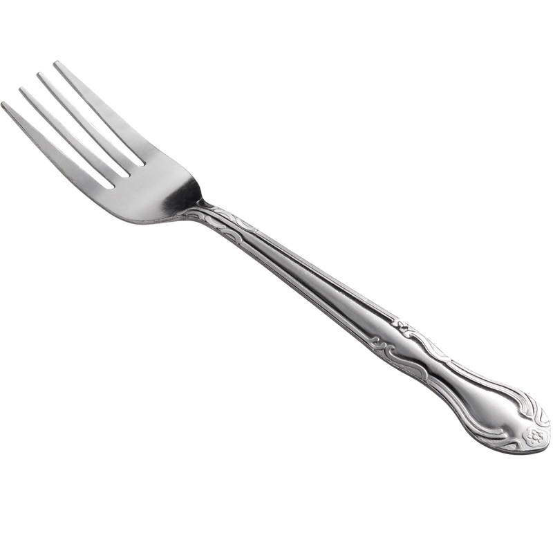 Choice Bethany 7 1/8″ 18/0 Stainless Steel Dinner Fork – 12/Pack