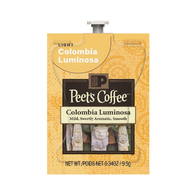 Flavia Peet’s Colombia Luminosa Light Roast Coffee Freshpacks (Case of 72)