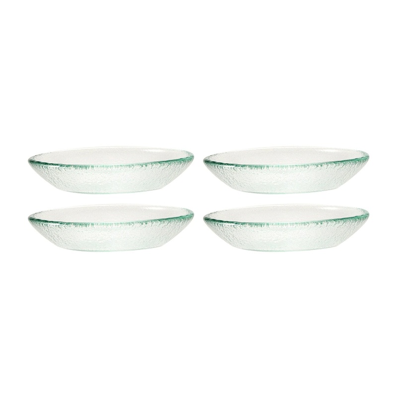 Glass Dinnerware dia.5.5″ h:1.25″ 8 oz. Round Clear Glass Bowl (Set of 4)