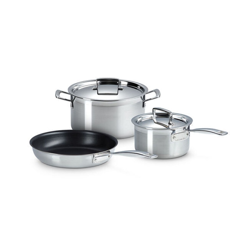 Le Creuset – Classic Stainless Steel 5-Piece Cookware Set