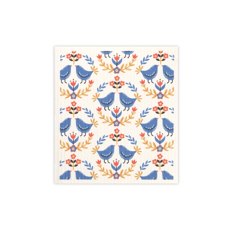 MU Kitchen Scandi Birds Designer Sponge Cloth