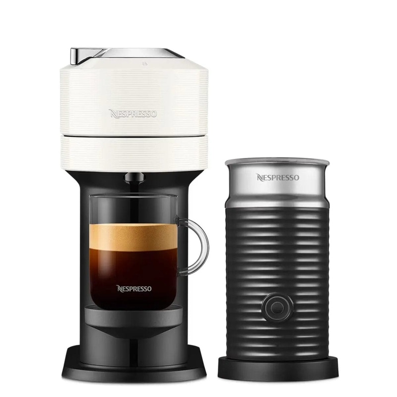 Nespresso Vertuo Next Coffee and Espresso Machine with Aeroccino by De’Longhi ENV120WAE (White)