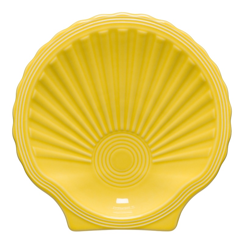 Retired Shell Shaped Plate 8 1/4 OZ