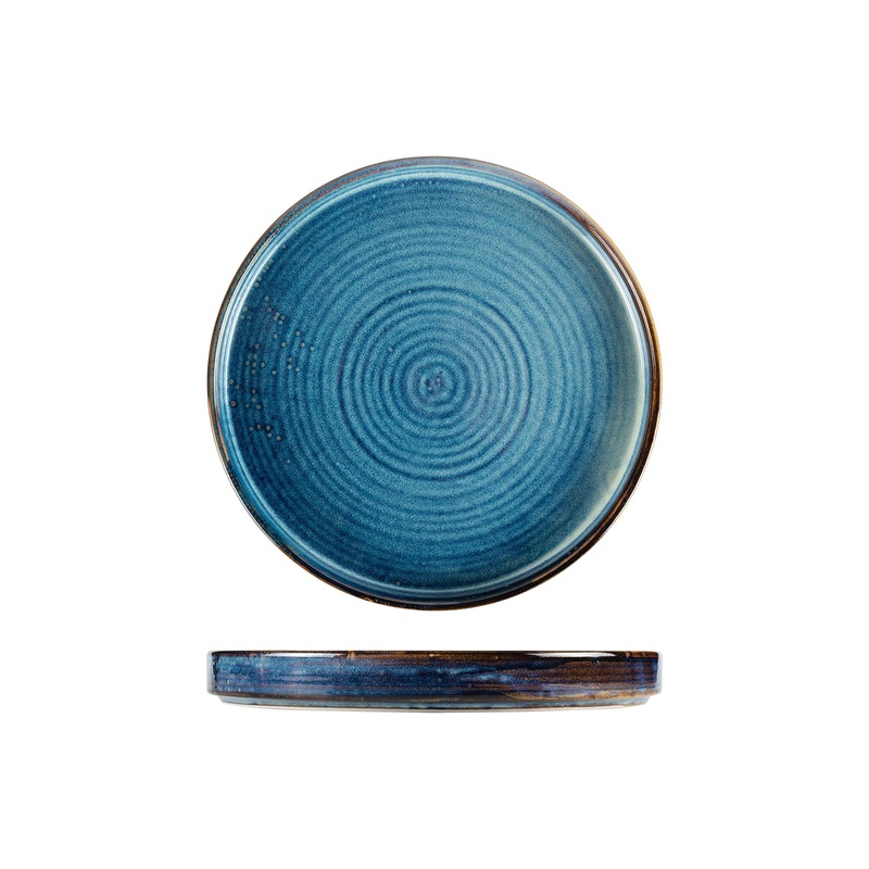 Sapphire dia.11″ Round Blue Porcelain Plate
