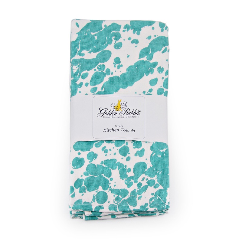 Sea Glass Swirl Kitchen Towel Set – of 2