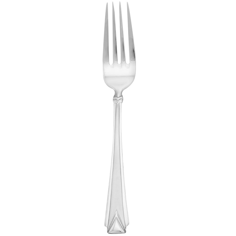 Walco 26051 Athenian 8 1/4″ 18/10 Stainless Steel Extra Heavy Weight European Table Fork – 12/Pack