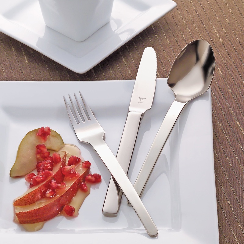 World Tableware 924 038 Porto 18/8 Extra Heavy Weight Stainless Steel 7″ Salad Fork – 12/Pack