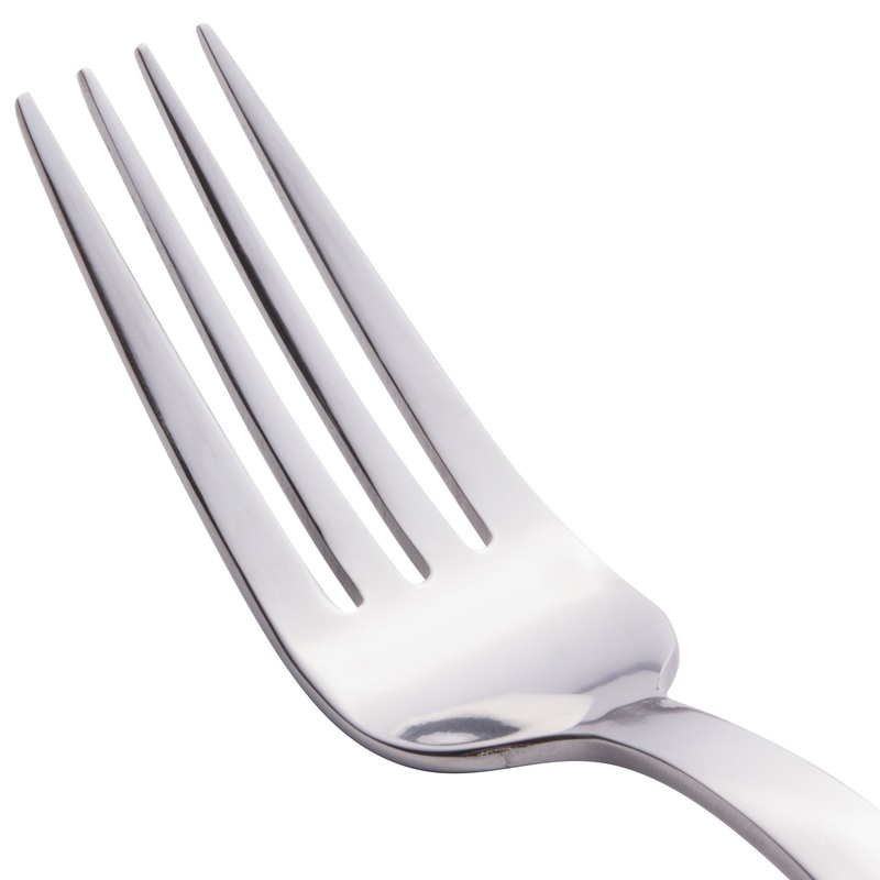 World Tableware 989 027 Quantum 7 3/4″ 18/0 Stainless Steel Heavy Weight Dinner Fork – 12/Pack