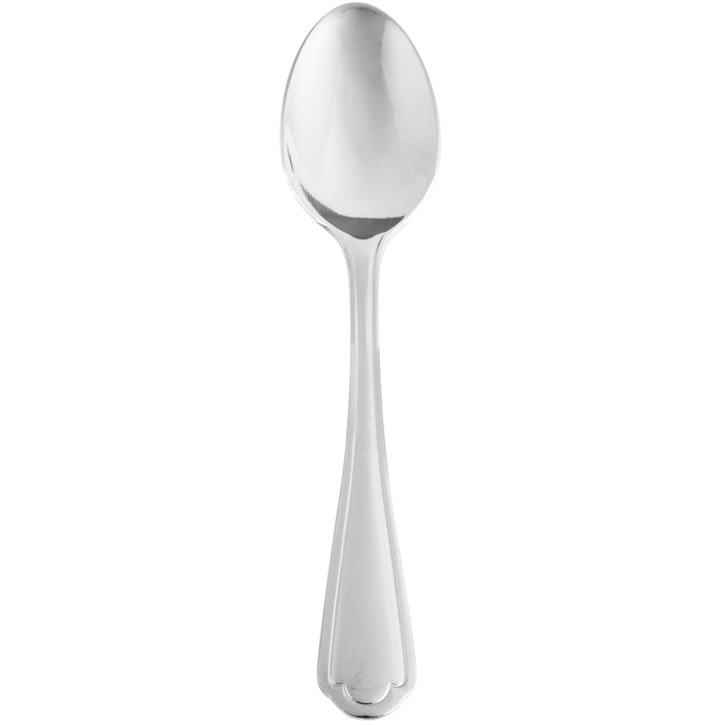 10 Strawberry Street LNCLN-TS Lincoln 18/0 Heavy Weight 6 1/4″ Stainless Steel Teaspoon – 12/Pack