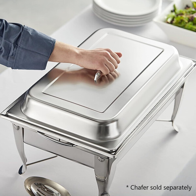 8 Qt. Full Size Stainless Steel Dome/Chafer Cover with Handle- Chafers and Buffet Warmer Cover for Catering Event Party Holiday Buffet Weddings Catering