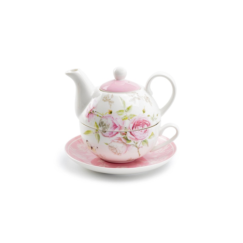 Beau Rose Fine Porcelain Tea For One Set