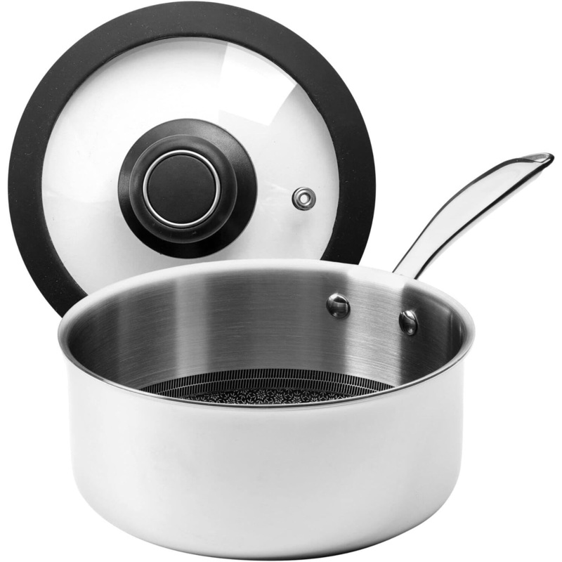 Black Cube CeramicQR 8″ Saucepan w/Lid