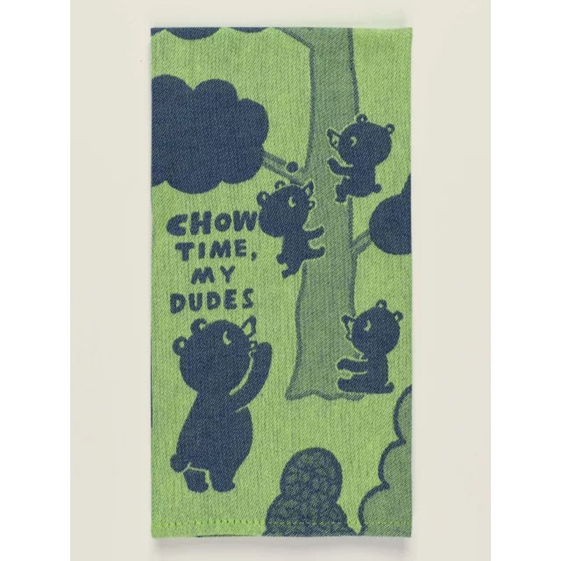 Blue Q Woven Towel- Chow Time, My Dudes