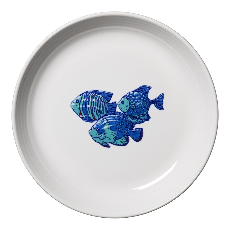 Coastal Fish Coupe 8 1/2 Inch Luncheon Bowl 26 OZ