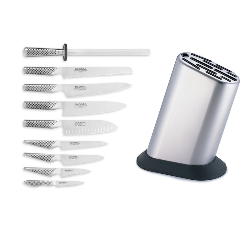 Global G-88/101ST – 10 Pc. Knife Block Set