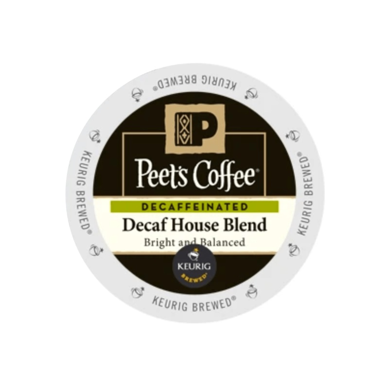 Peet’s Coffee Decaf House Blend K-Cup Pods (Case of 60)