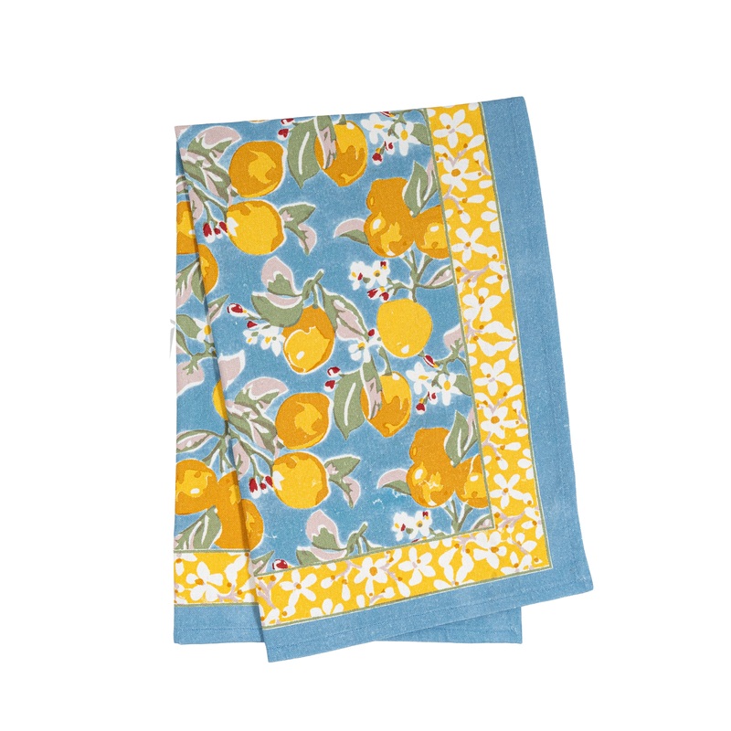 Citron Blue & Yellow Tea Towels 20×30
