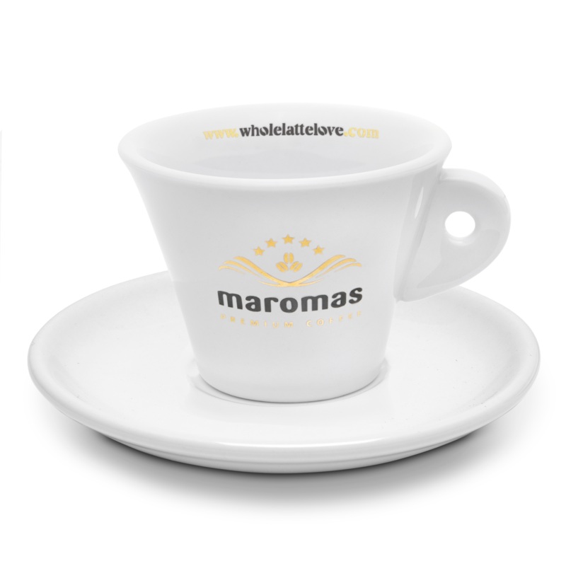 Maromas Cappuccino Cup and Saucer – Set of 2
