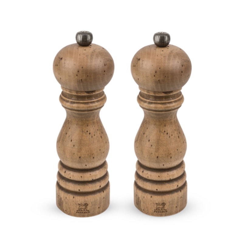 Peugeot Paris Salt And Pepper Mill Set Matte Antique, 7-Inches