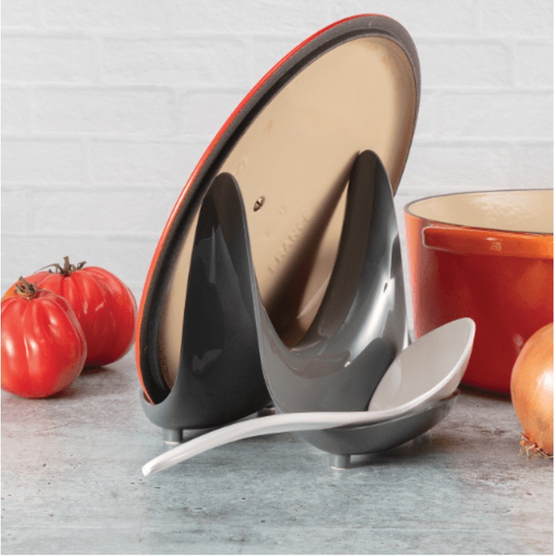 Pot Lid Stand & Utensil Rest by Hutzler