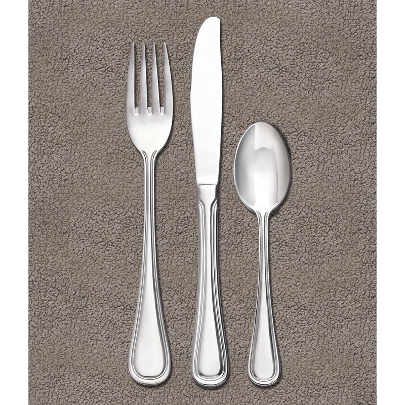 World Tableware Brandware 164 030 McIntosh 7 1/2″ 18/0 Stainless Steel Heavy Weight Dinner Fork – 12/Pack