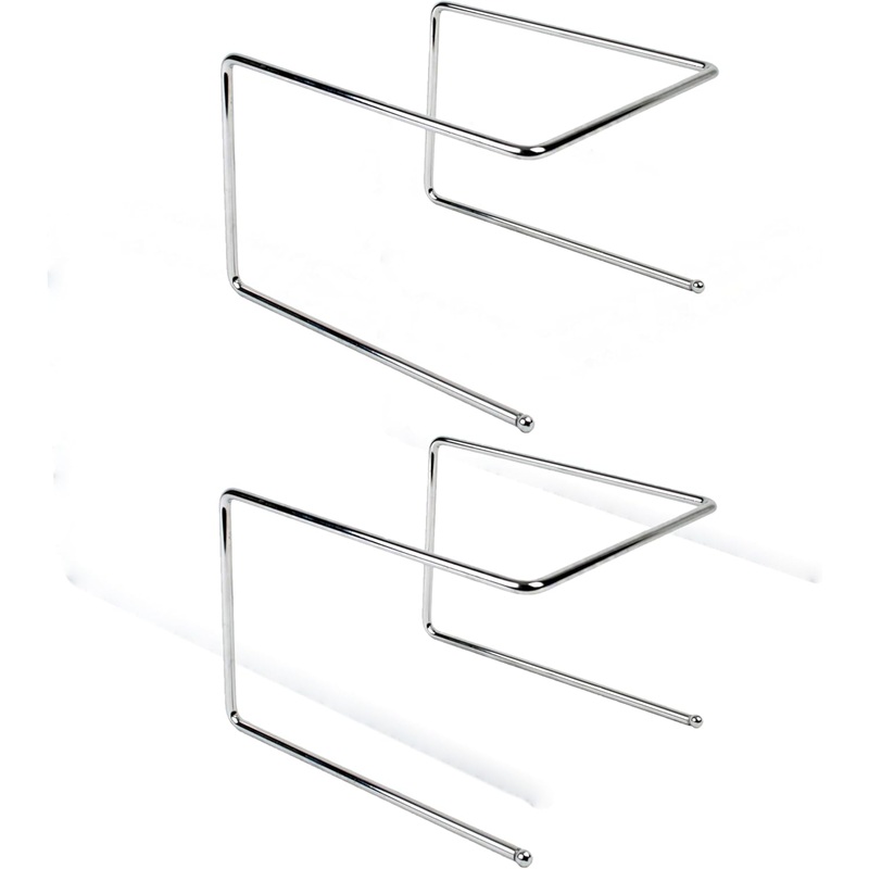 9-1/2″ x 9″ x 6-1/2″ Wire Pizza Tray Stand Chrome Plated Set of 2- Metal Pizza Stand Tray Tabletop Pizza Pan Riser Food Platter Tray and Display Rack Metal Pizza Table Stand