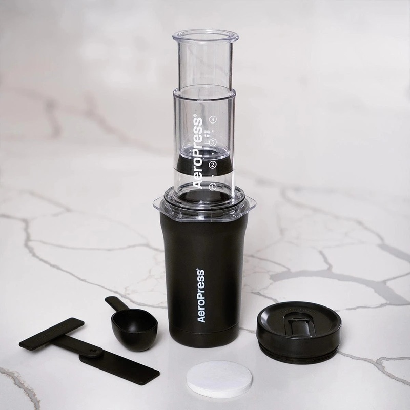 AeroPress Go Plus Travel System (Black)