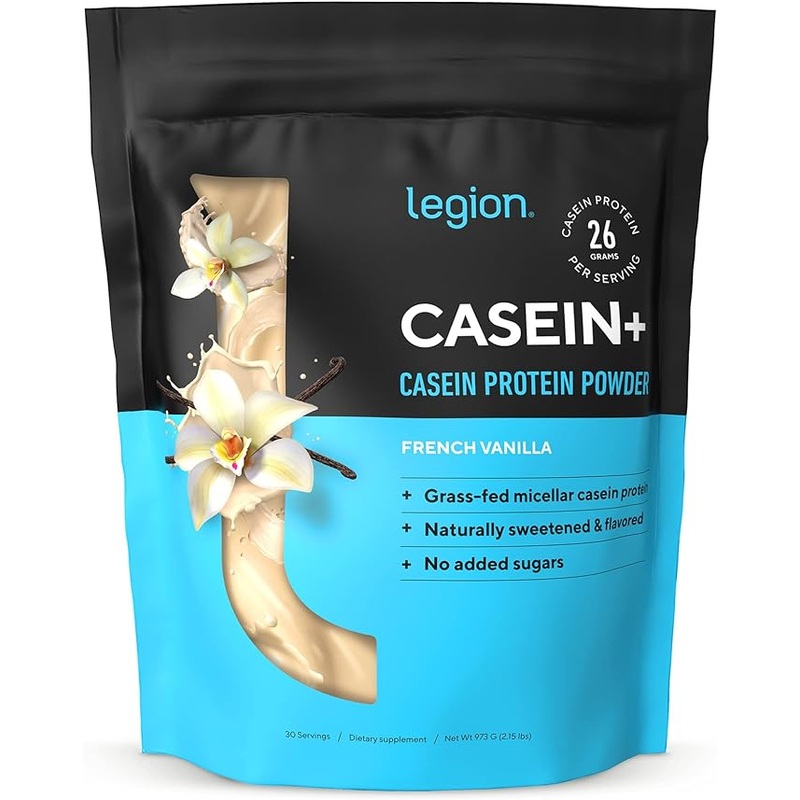 Casein + Protein Powder naturally sweetened and flavored by Legion Supplements