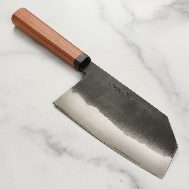 Takayuki Tokujo Shirogami #2 Kurouchi 7″ Tall Bunka