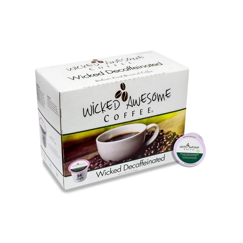 Wicked Awesome’s Decaffeinated Single-Serve Coffee Pods (Box of 24)