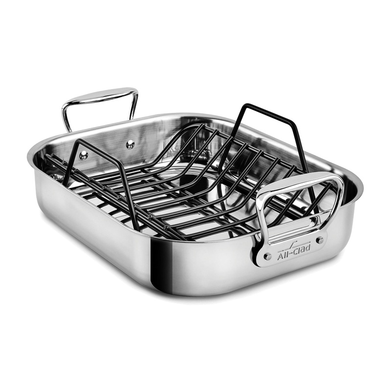 All-Clad 14″ x 11″ Roasting Pan with Rack