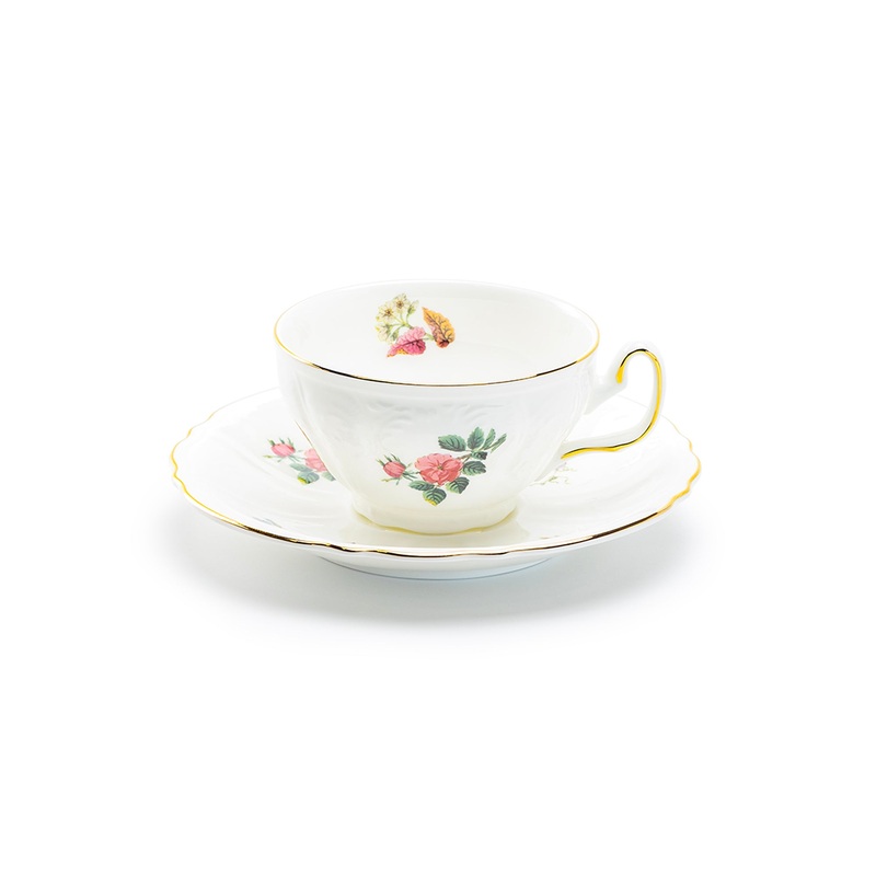 Anna Garden Bone China Cup and Saucer