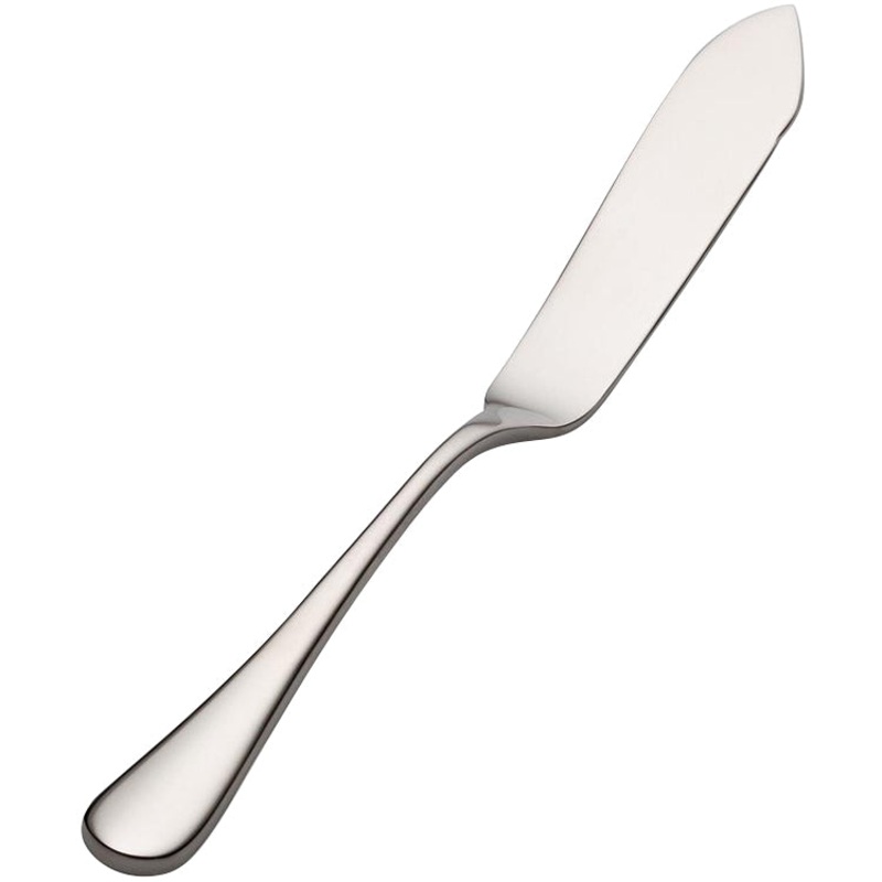 Bon Chef S4010 Como 6 3/4″ 13/0 Stainless Steel Extra Heavy Butter Knife – 12/Pack