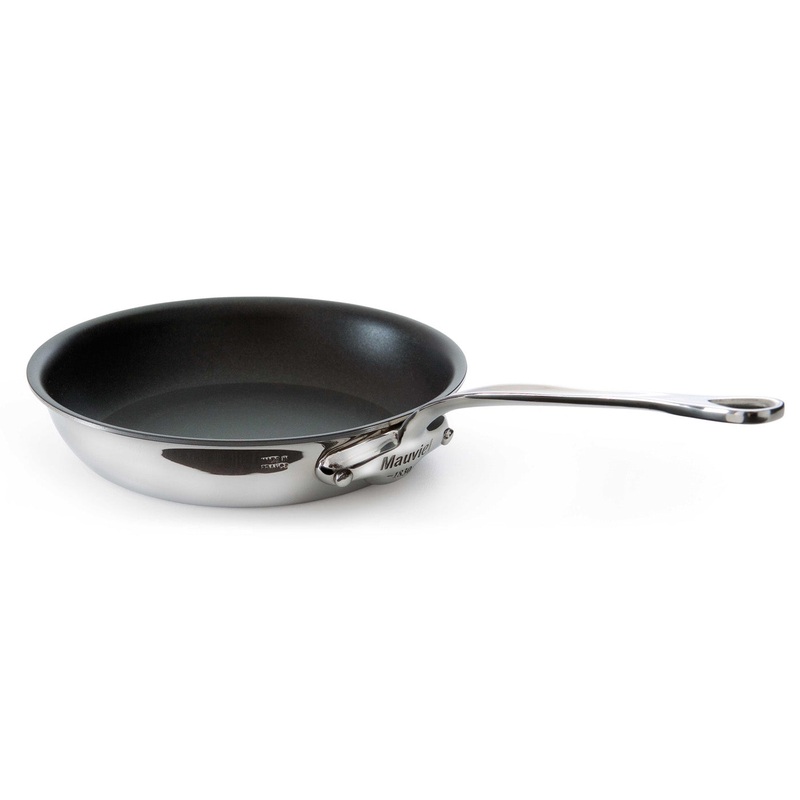 Mauviel M’Cook 9.5 Inch Stainless Steel Non-Stick Round Frying Pan