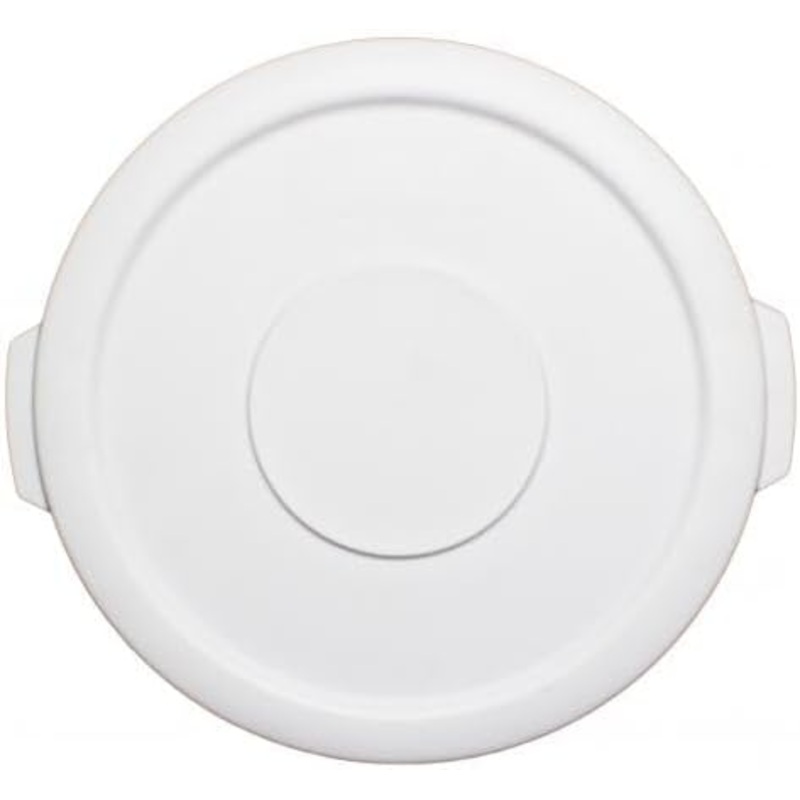 Round Trash Can Lid only Height White Color- Wastebasket Garbage Bin Lid Recycling Bin Cover Kitchen Bathroom Bedroom Office Trash Can