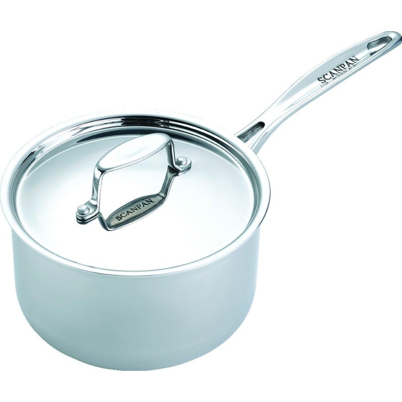 Scanpan Fusion 5 – 3 Qt. Covered Stainless Saucepan