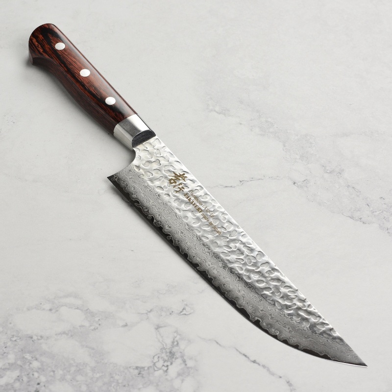 Takayuki Hammered Damascus 8.25″ Butcher’s Knife