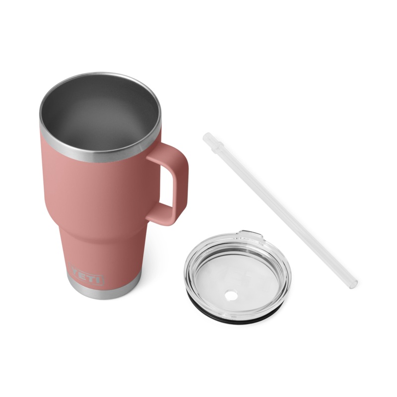YETI 35 oz Rambler Straw Mug – Sandstone Pink