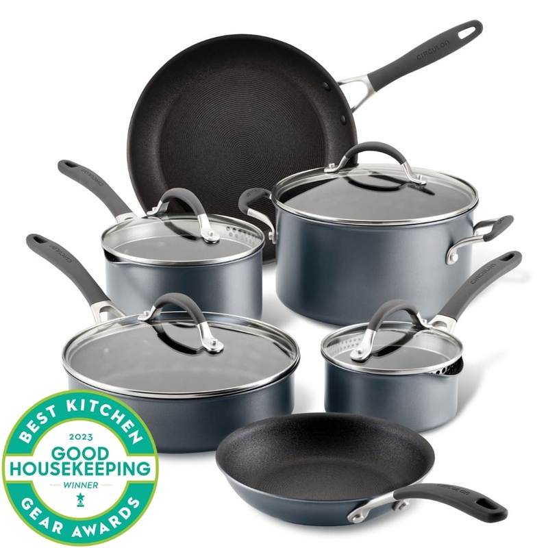 10-Piece ScratchDefense A1 Series Nonstick Cookware Set