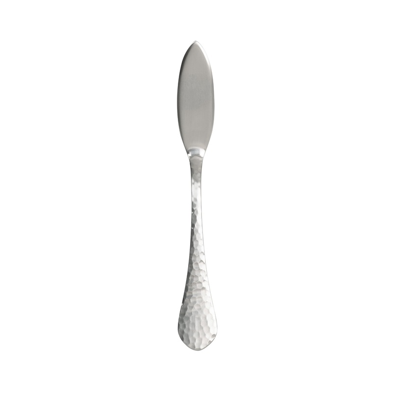 Arcoroc FM627 Stone Satin 6″ 18/10 Extra Heavy Weight Stainless Steel Butter Spreader by Arc Cardinal – 12/Pack