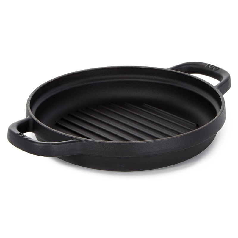 BergHOFF Leo Graphite Enamel Cast Iron Round Grill Pan 10.25″